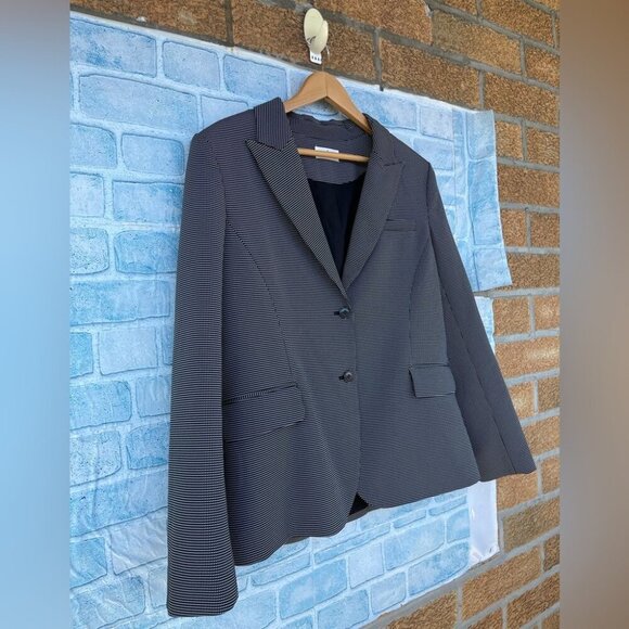 Argent 2-Button Peak Lapel dot matrix blazer size 14 - Picture 2 of 13